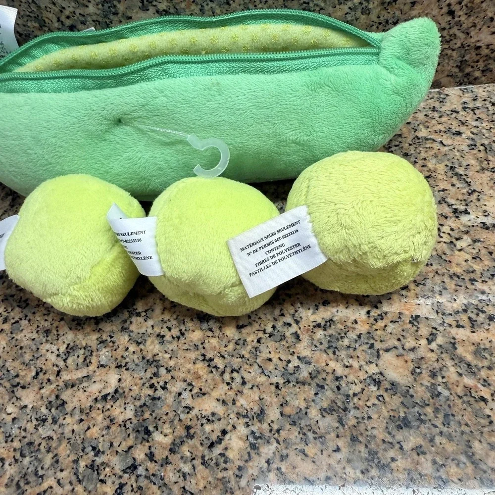 Disney Pixar Toy Story Peas In A Pod Plush Zipper Pouch Small Green Toy